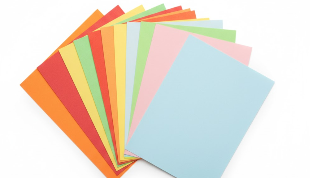 High-quality paper board sheets stacked neatly, showing smooth texture and durable finish for modern packaging use.